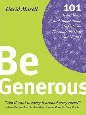 cover image of Be Generous